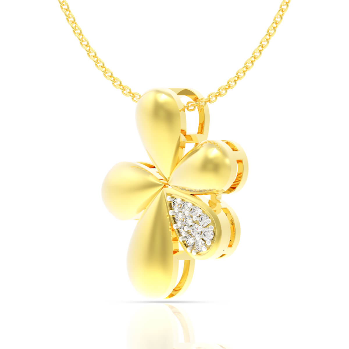 Stunning Flora Diamond Pendant
