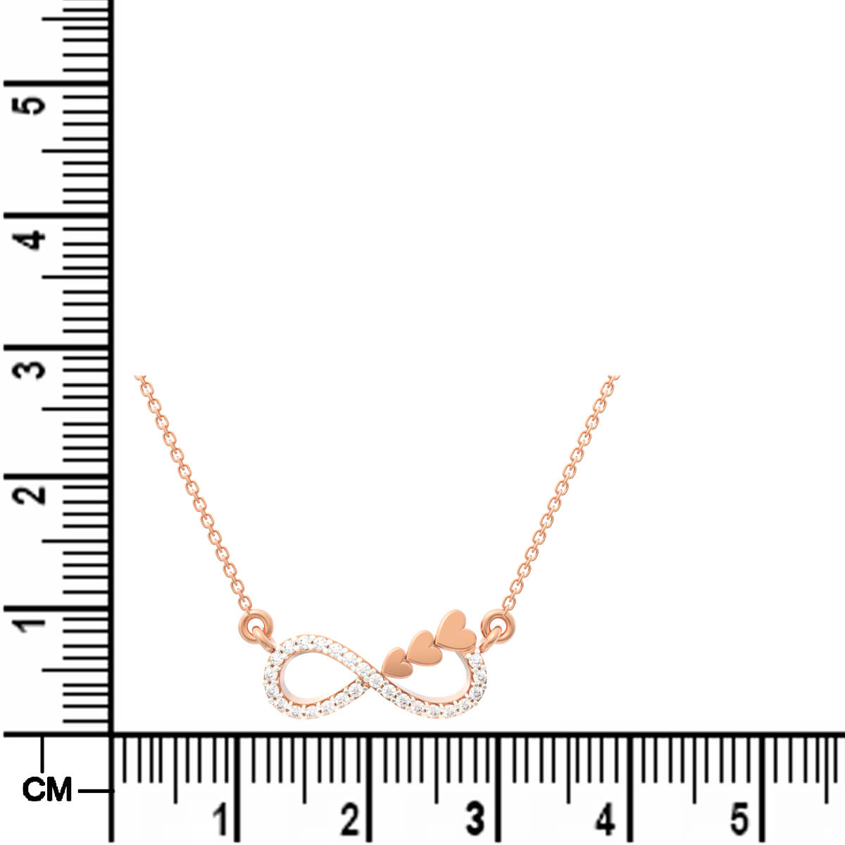 Infinite Shimmer Diamond Rose Gold Pendant