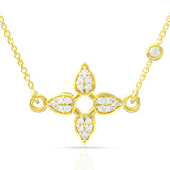 Petal Radiance Diamond Pendant