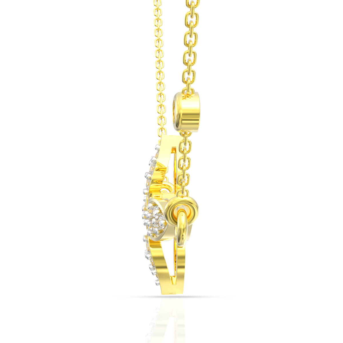 Petal Radiance Diamond Pendant