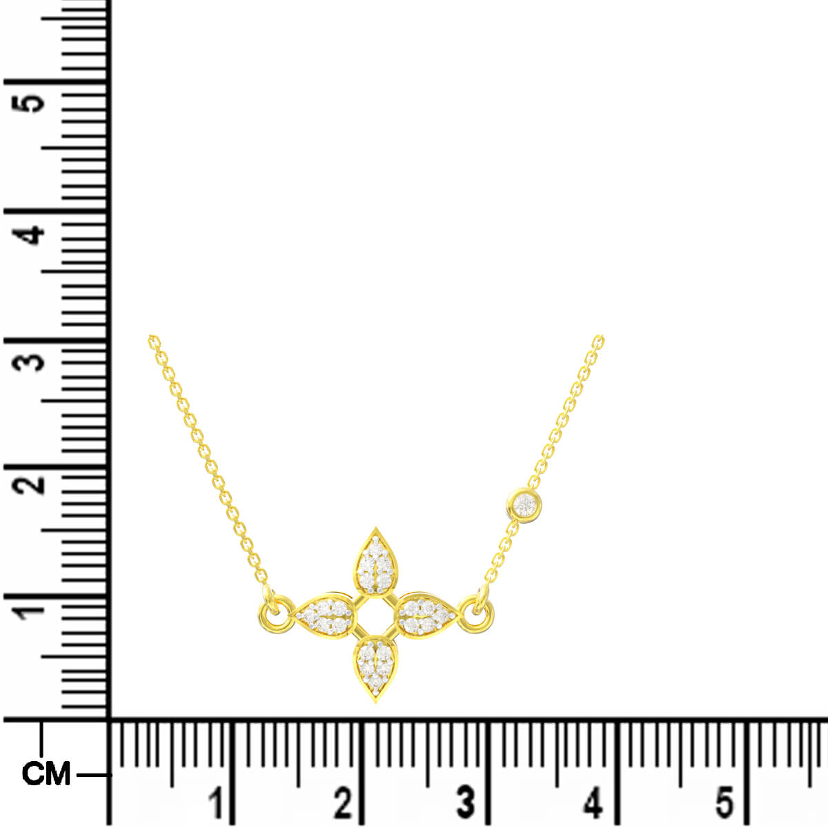 Petal Radiance Diamond Pendant