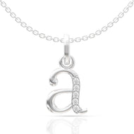 Dazzling A Alphabet Gold Pendant