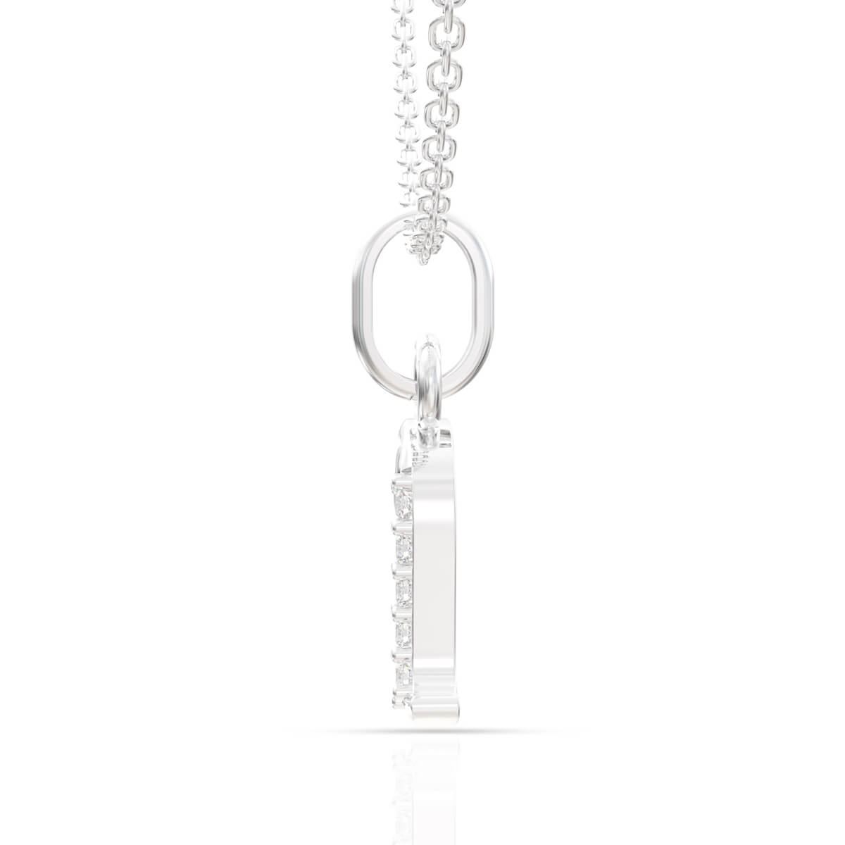 Dazzling A Alphabet Gold Pendant