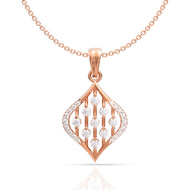 Alluring Dazzle Diamond Rose Gold Pendant