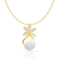 White Bloom Diamond Pendant