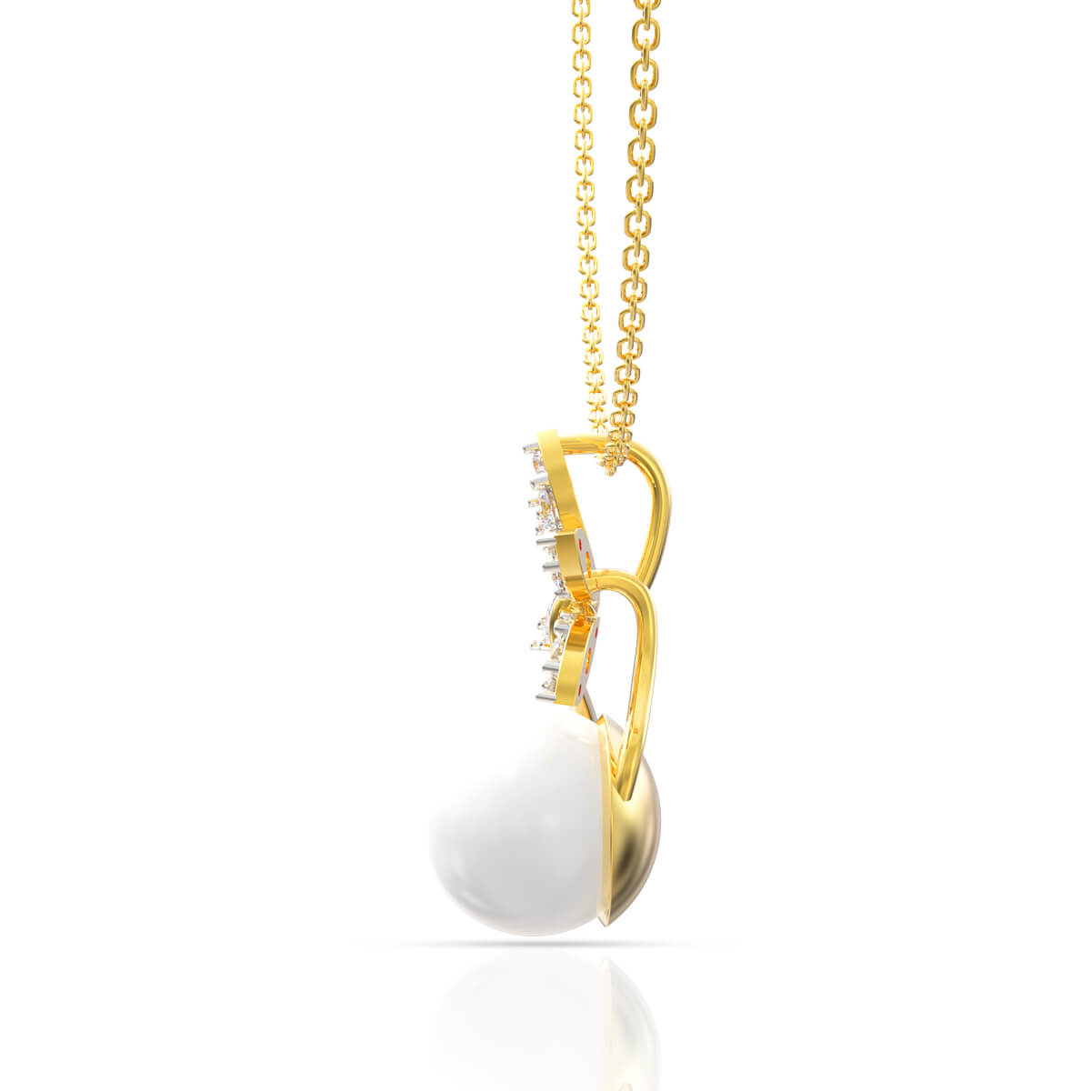 White Bloom Diamond Pendant