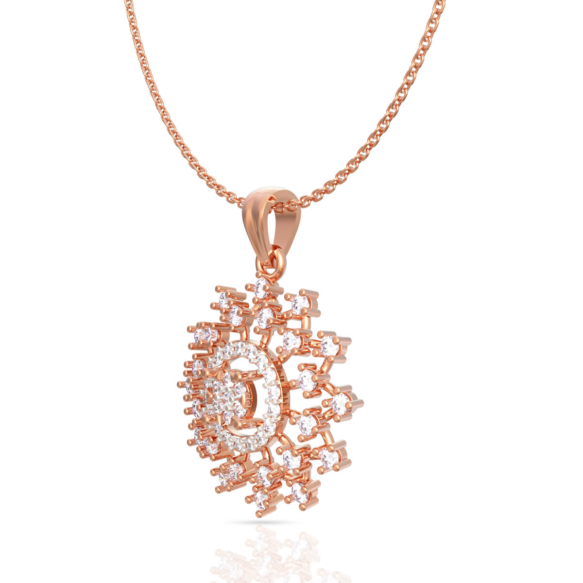 Vibrant Blossom Diamond Pendant