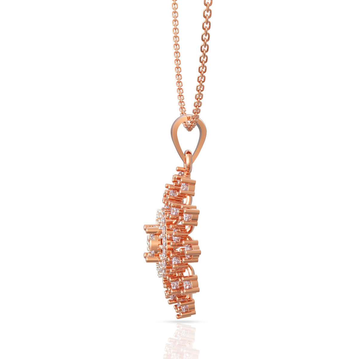 Vibrant Blossom Diamond Pendant