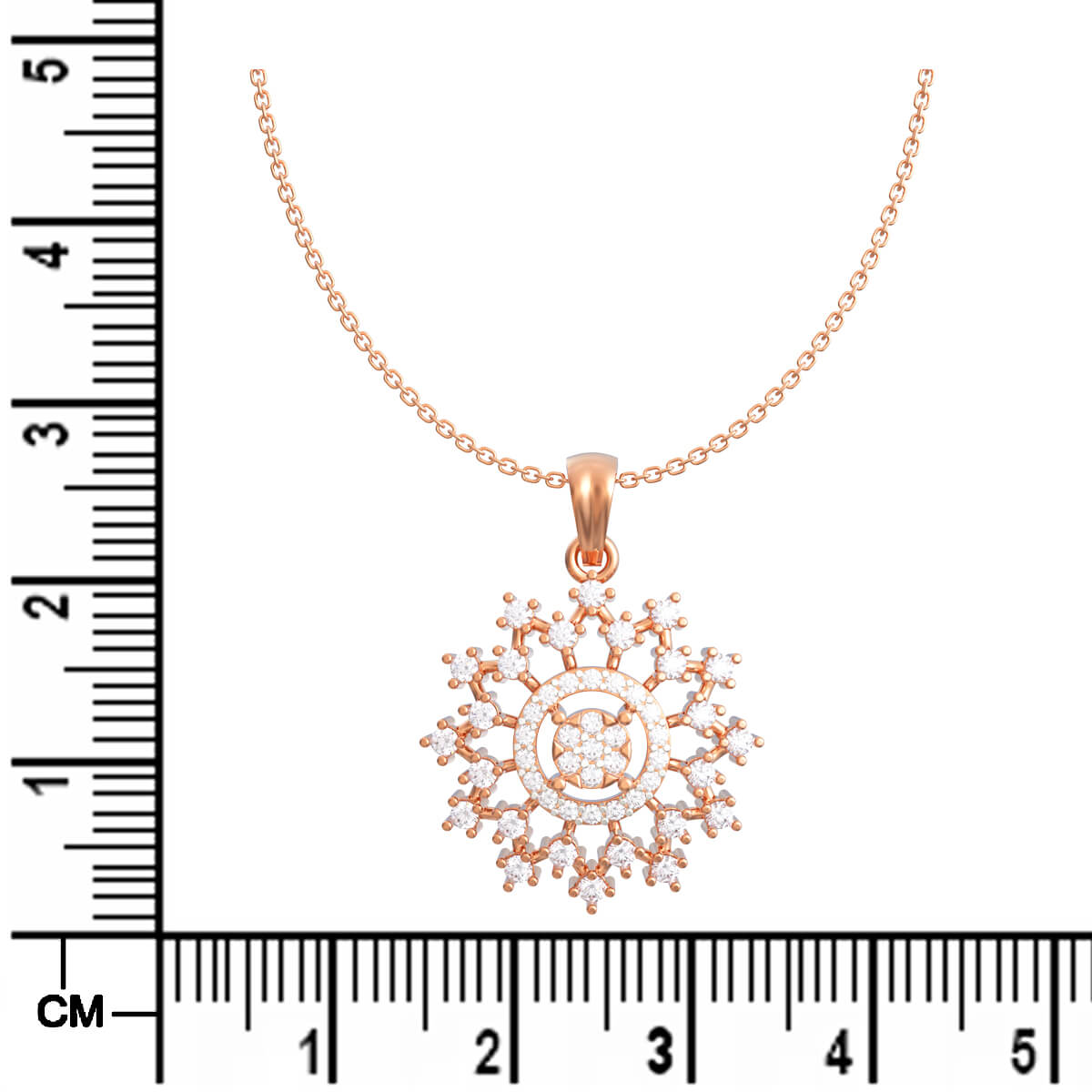 Vibrant Blossom Diamond Pendant