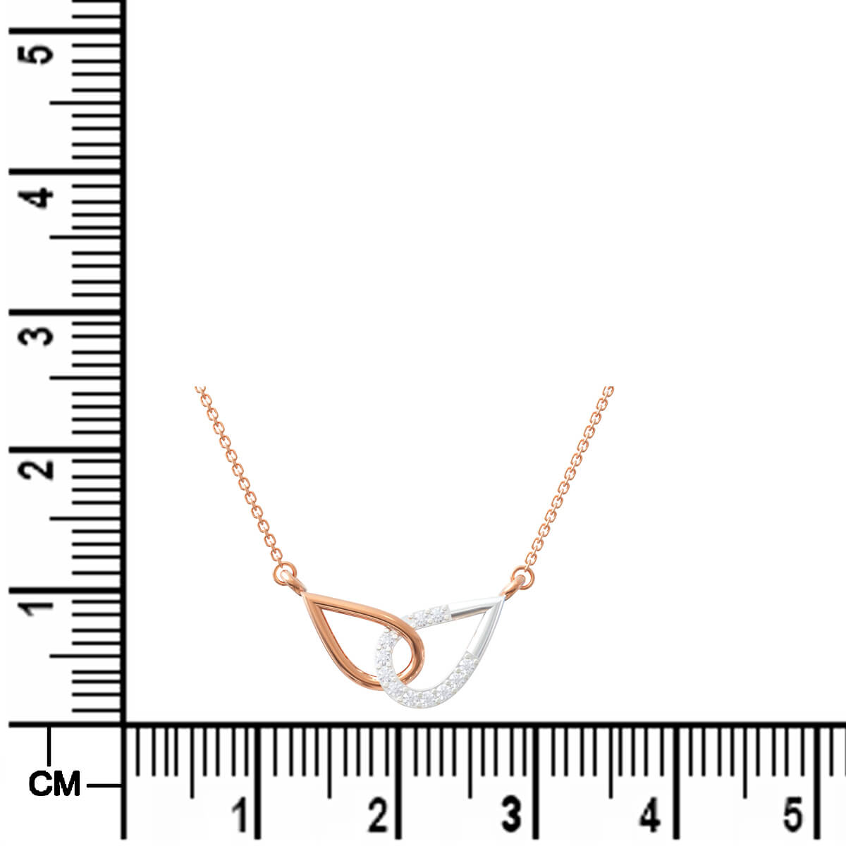 Modern Dazzle Diamond Rose Gold Pendant