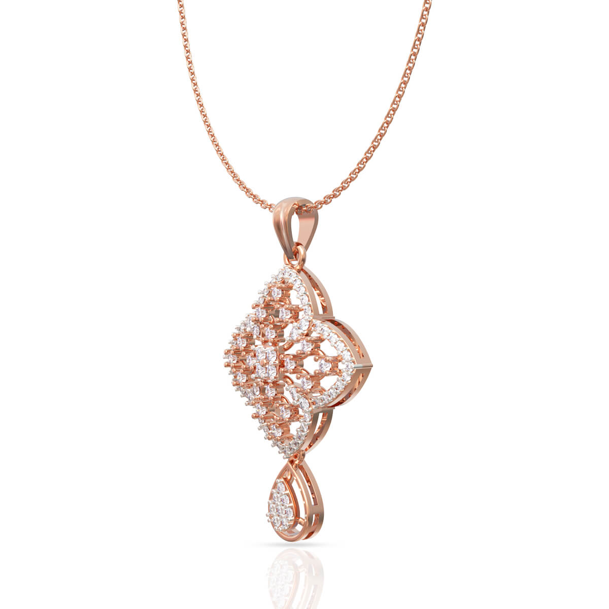 Exclusive Dazzle Diamond Rose Gold Pendant