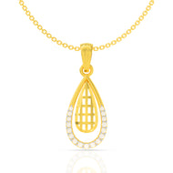 Stylish Posh 18K Diamond Pendant