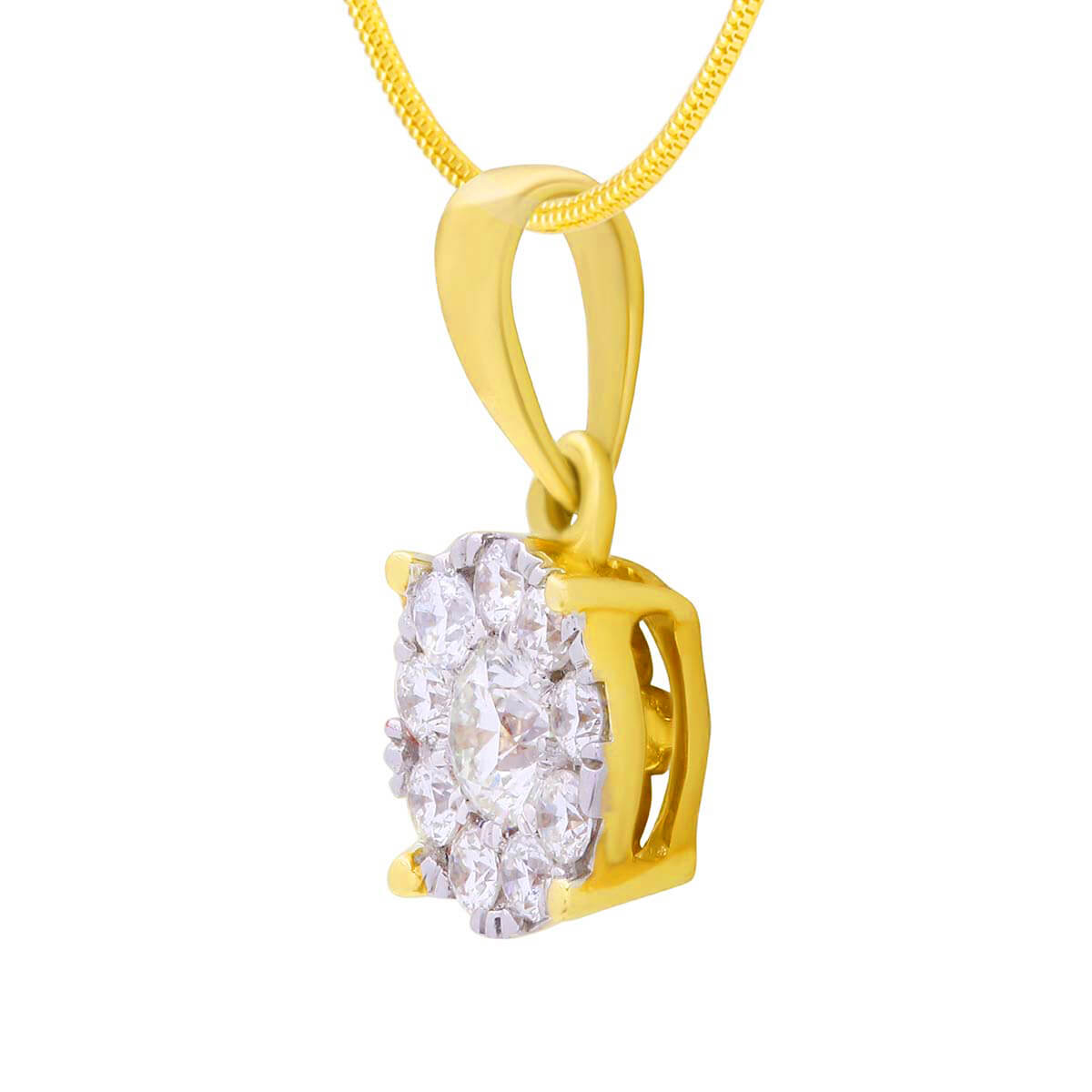 Radiant Orbs Diamond Pendant Set