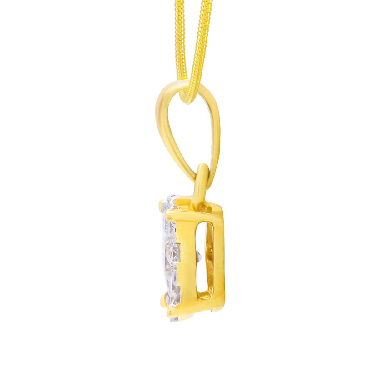 Radiant Orbs Diamond Pendant Set