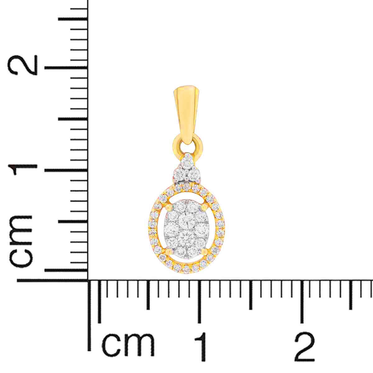 Dazzling Oval Diamond Pendant Set