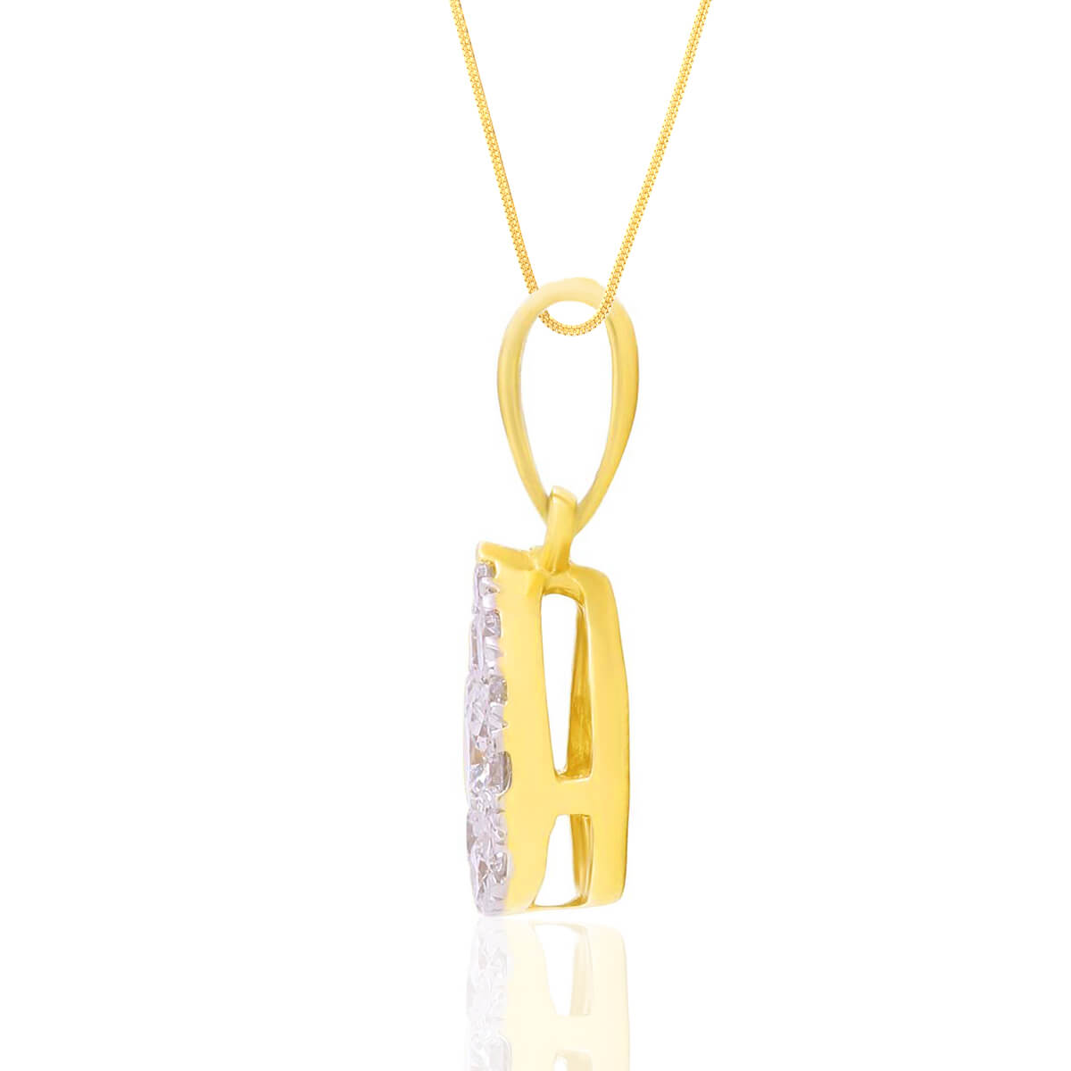 Sparkling Dew Drop Diamond Pendant Set