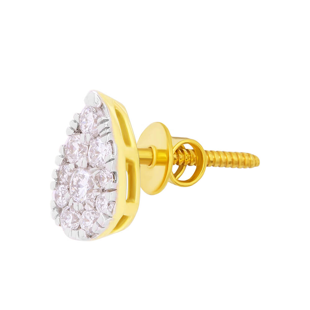 Sparkling Dew Drop Diamond Pendant Set