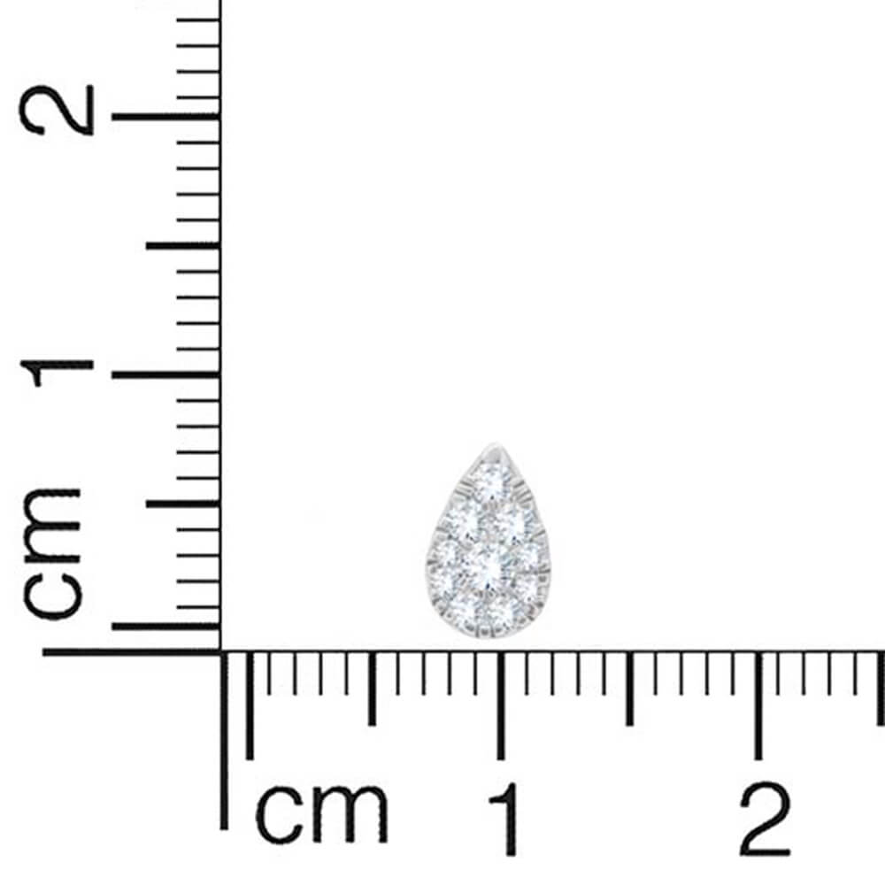 Sparkling Dew Drop Diamond Pendant Set