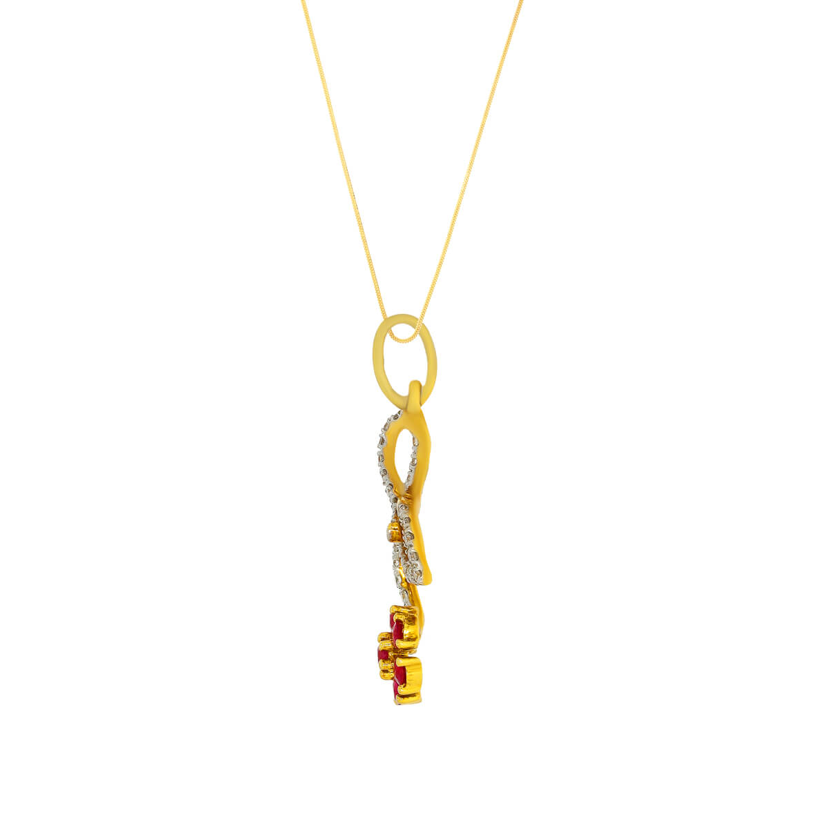 Petite Floral Diamond Pendant
