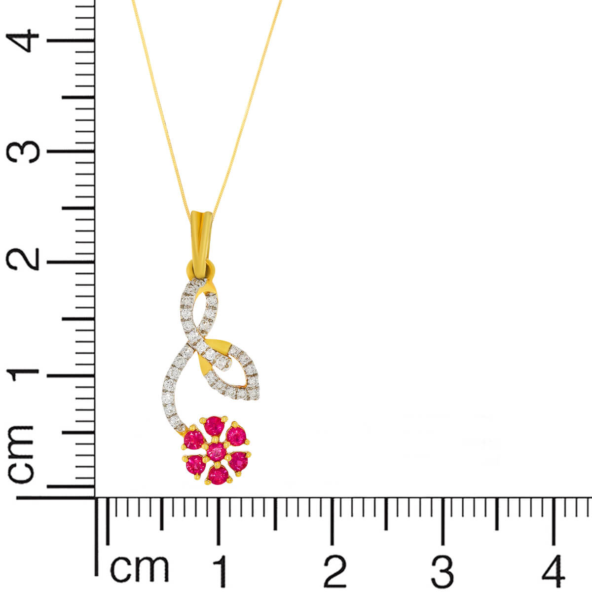 Petite Floral Diamond Pendant