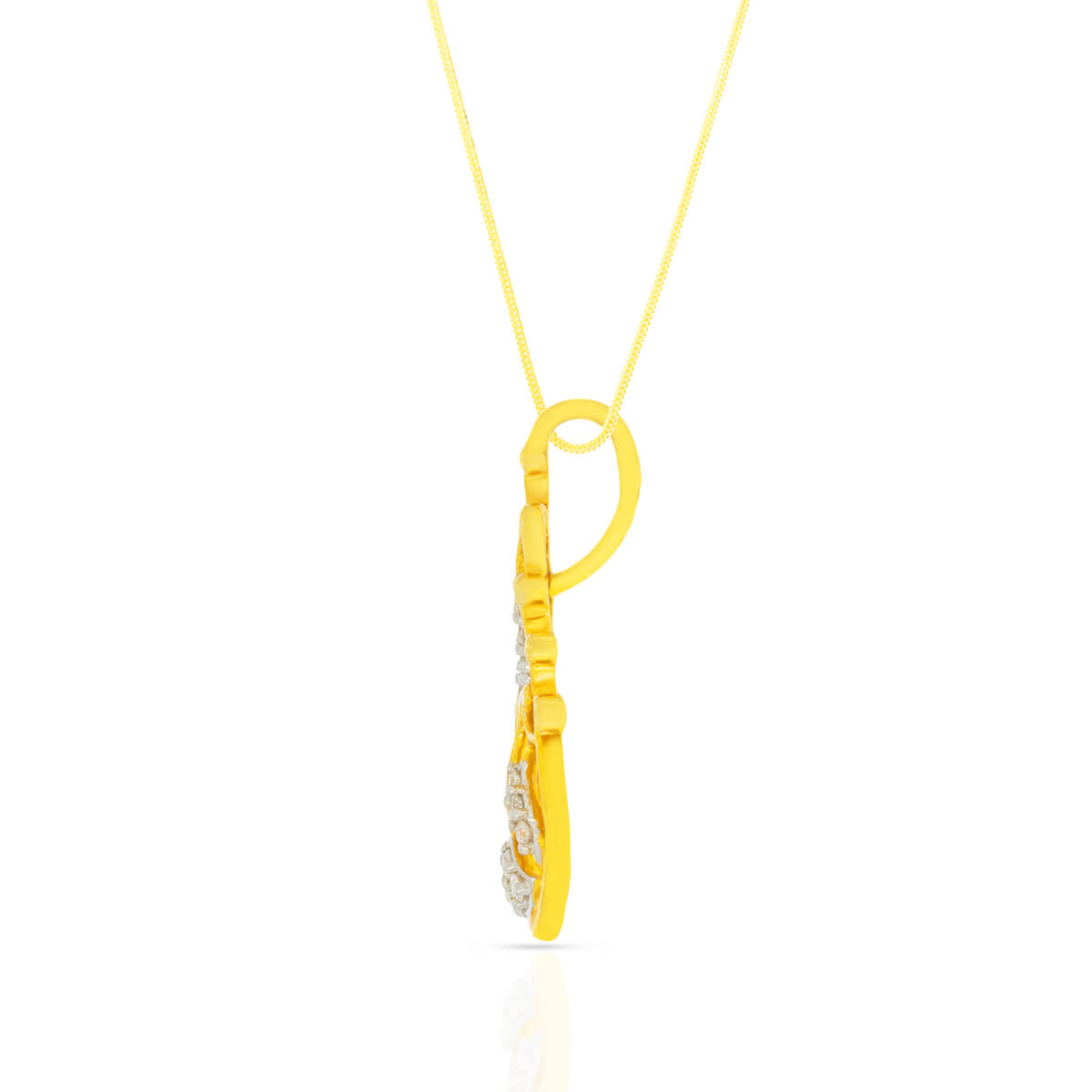 Sparkling Elegance Floral Diamond Pendant