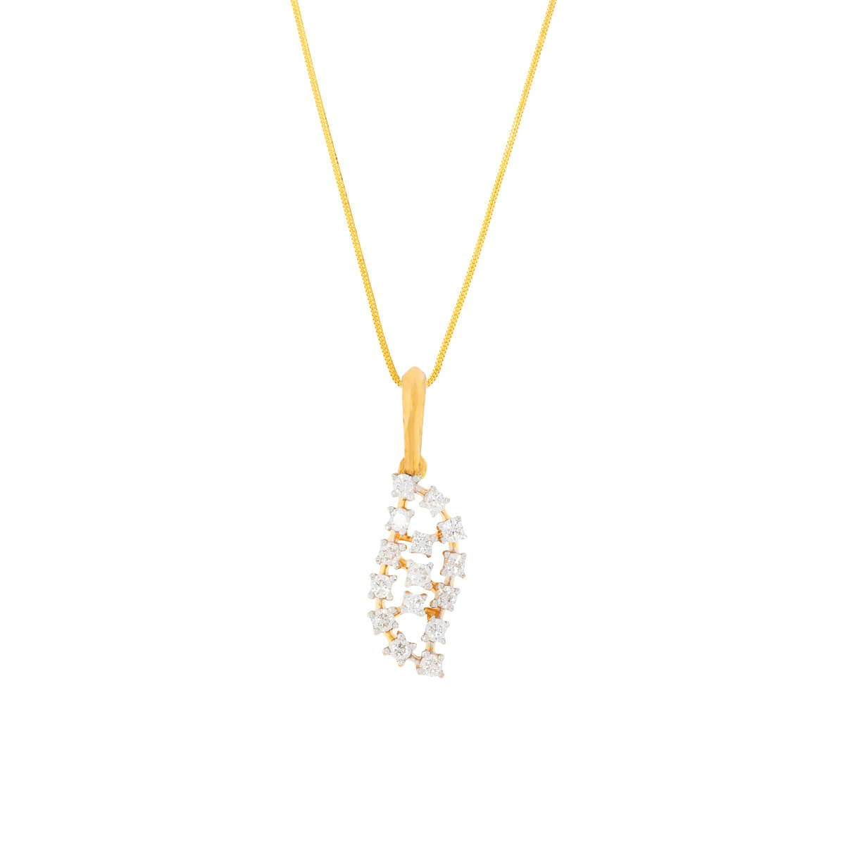 Dainty Sparkling Diamond Pendant