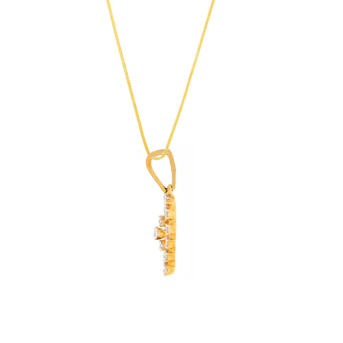 Dainty Sparkling Diamond Pendant