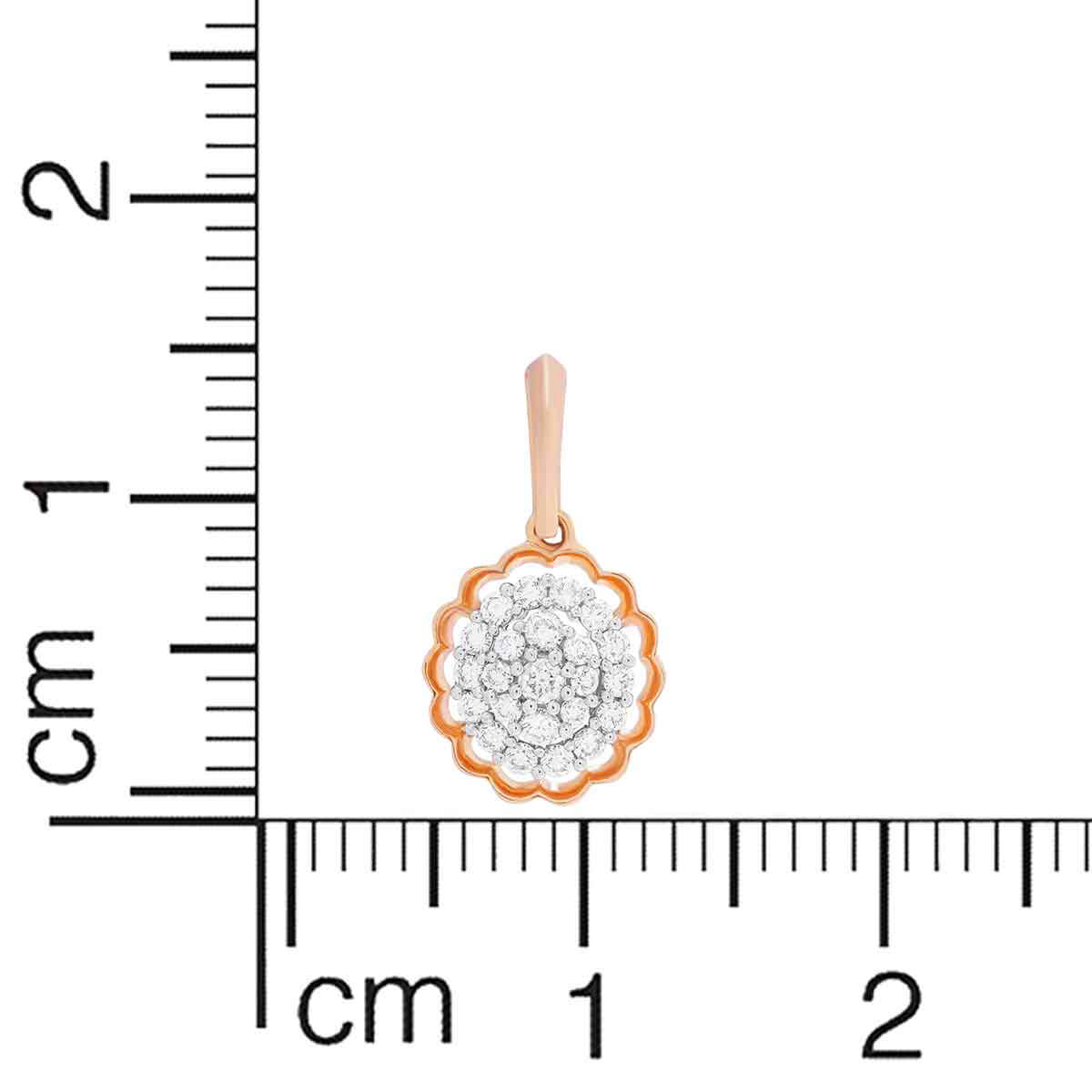 Classical Flora Dazzle Diamond Pendant Set