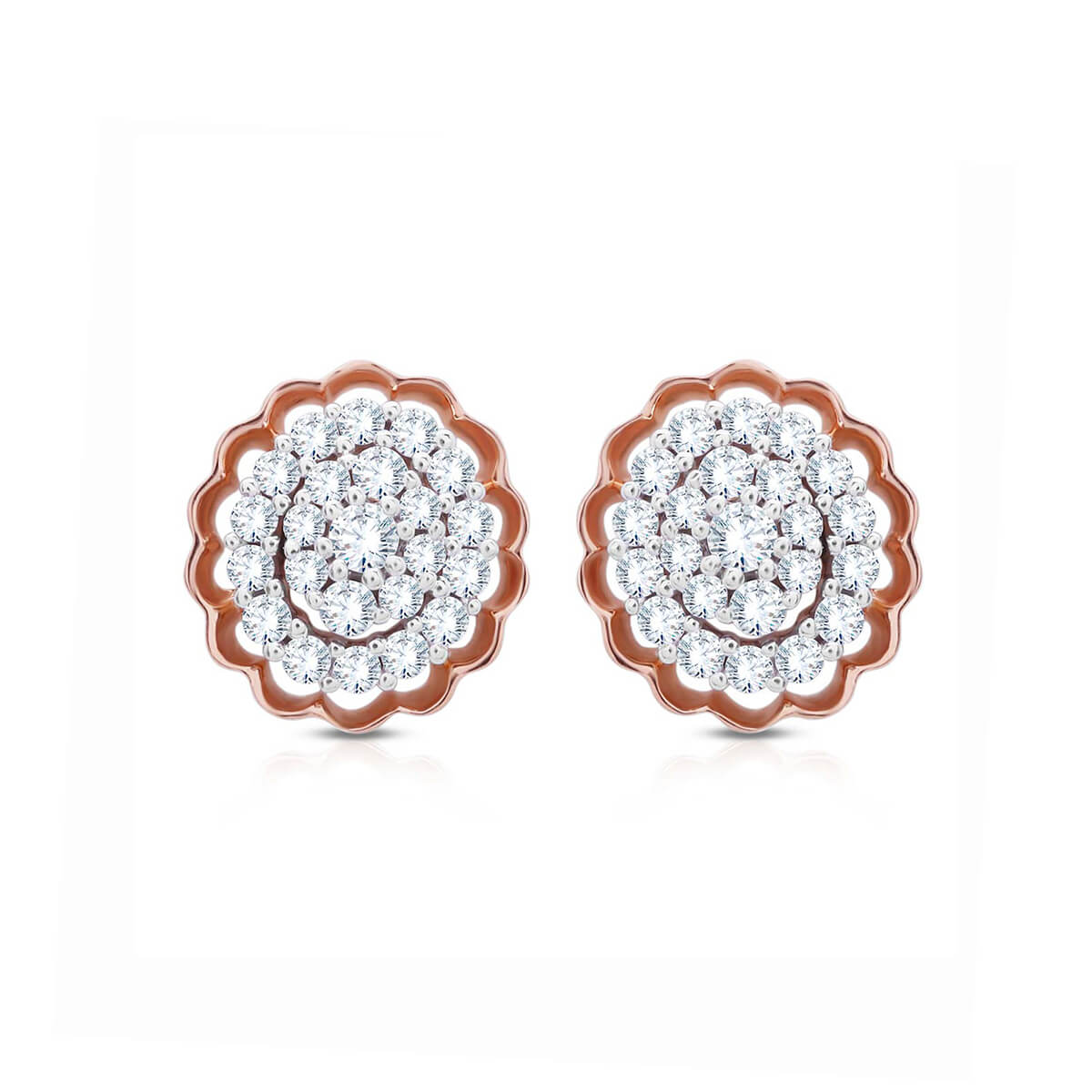 Classical Flora Dazzle Diamond Pendant Set