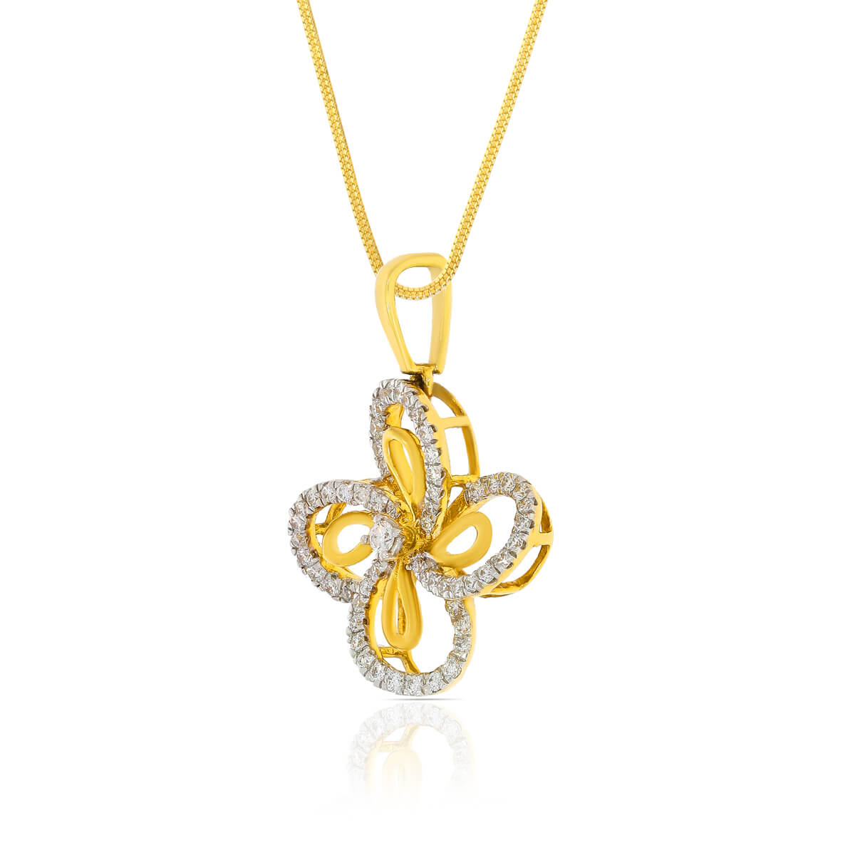 Floral Splendour Diamond Pendant