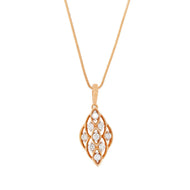 Graceful Sparke Diamond Rose Gold Pendant