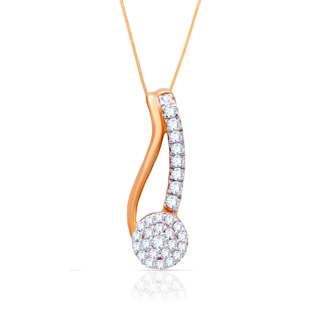 Luxurious Shine Diamond Pendant Set