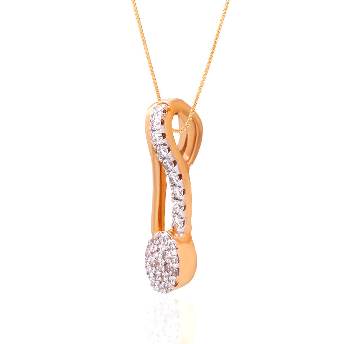 Luxurious Shine Diamond Pendant Set