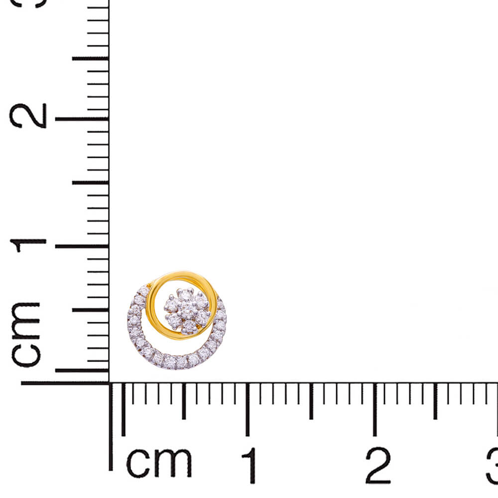 Dazzling Flora in Orbs Diamond Pendant Set