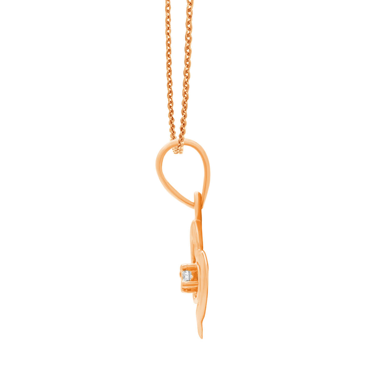 Graceful Hearts Diamond Rose Gold Pendant