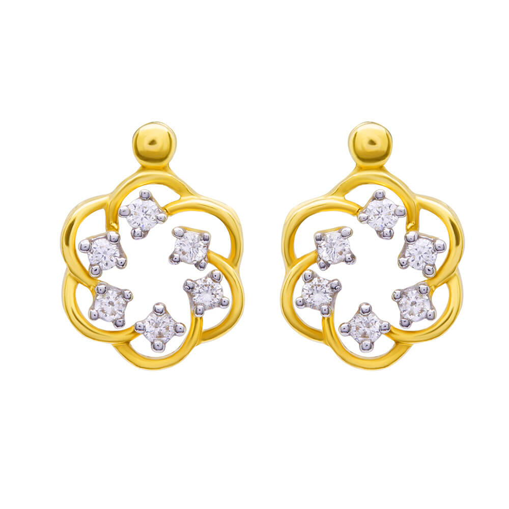 Simple Charm Dazzle Diamond Pendant Set