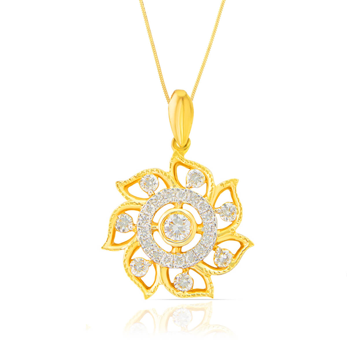 Daisy Dazzle Diamond Pendant Set
