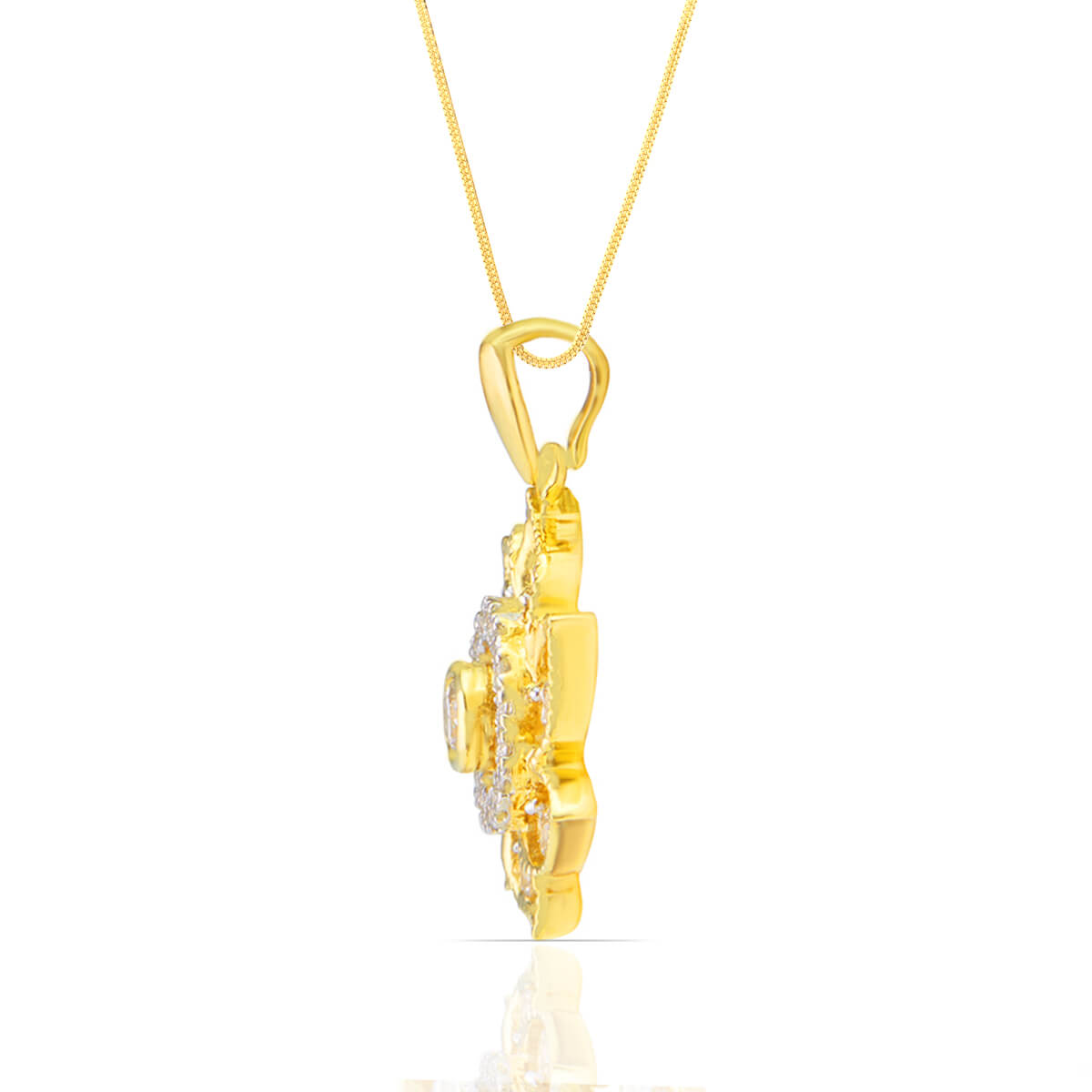 Daisy Dazzle Diamond Pendant Set