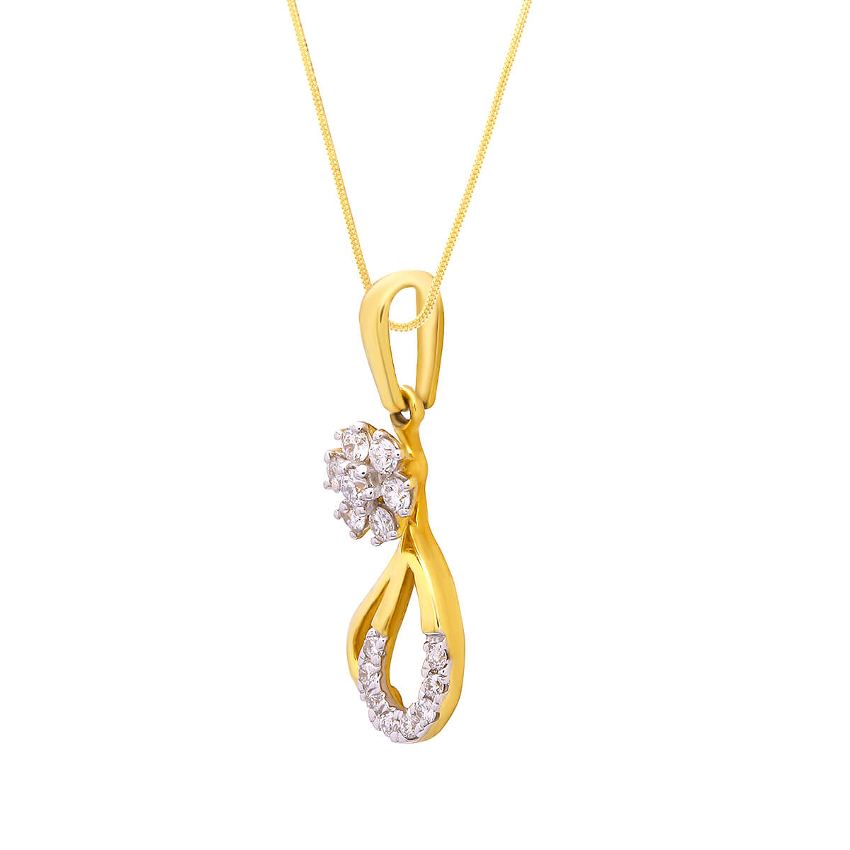 Charming Dazzle Diamond Pendant Set