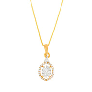 Minimalist Radiance Diamond Pendant