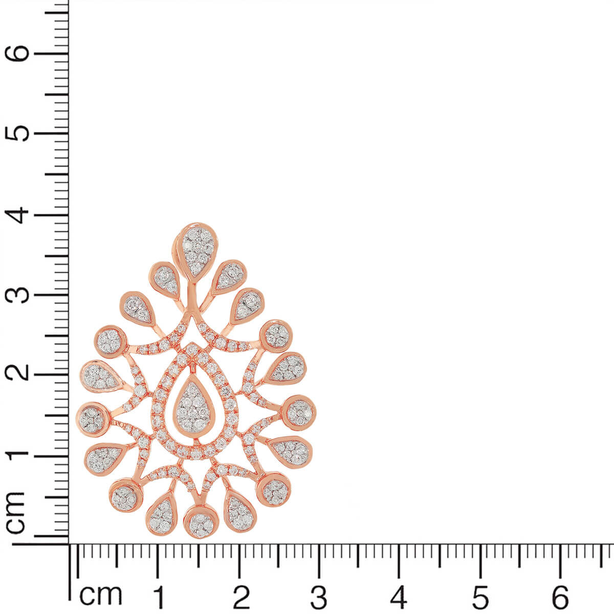 Enigmatic Dew Radiance Diamond Rose Gold Pendant