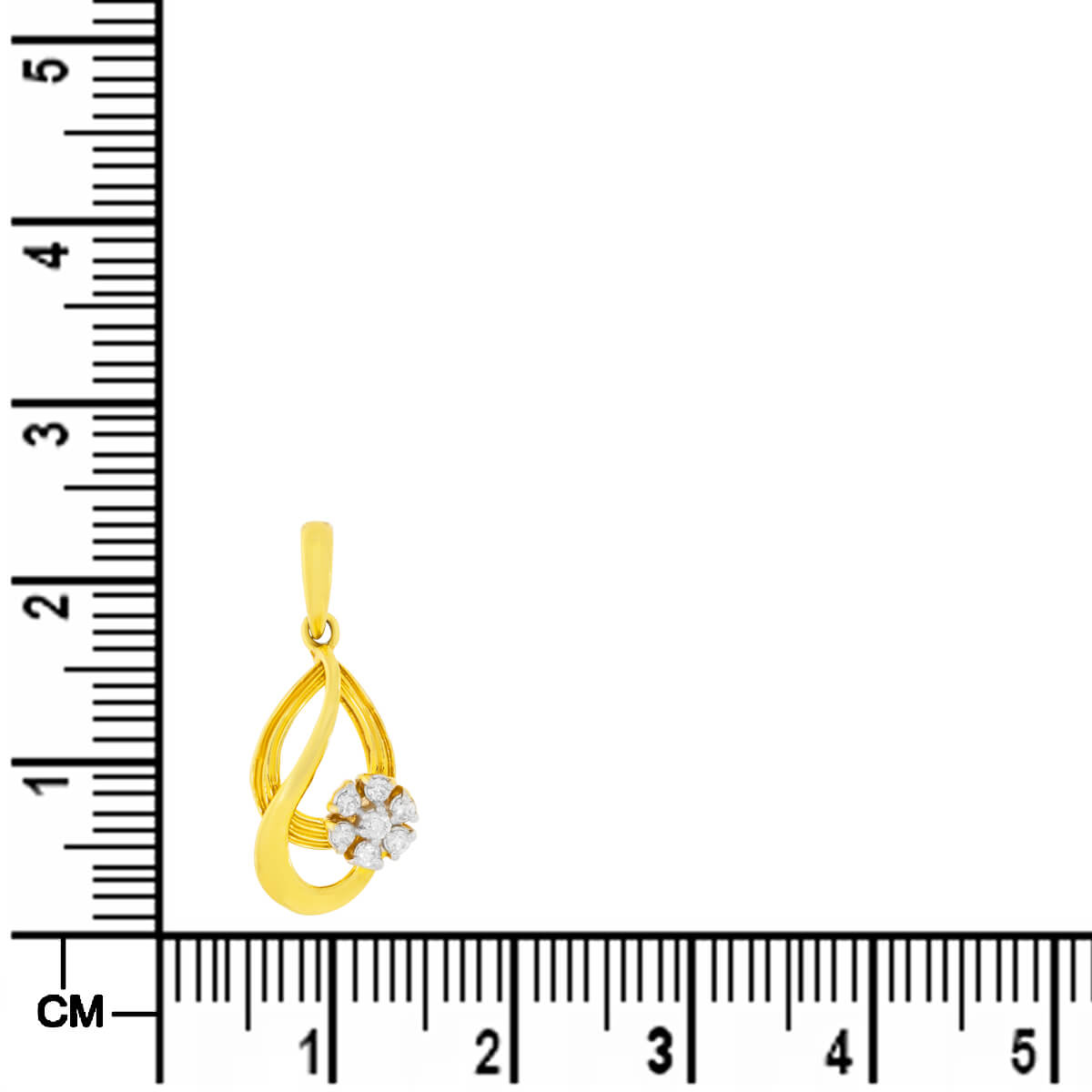 Diamonden Flora Charm Diamond Pendant