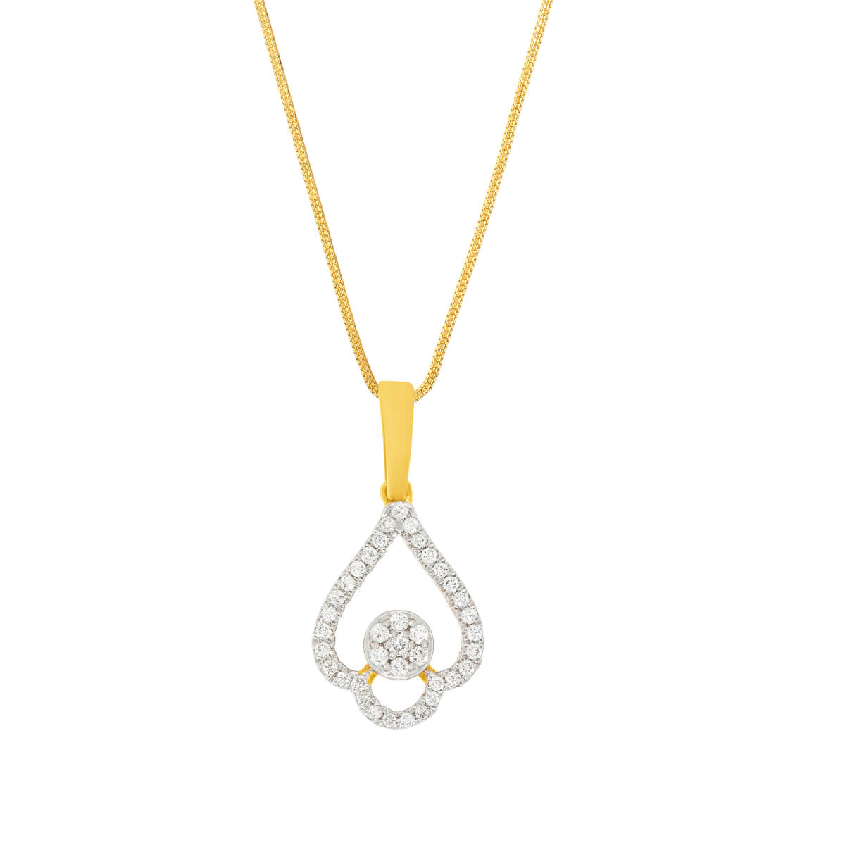 Sparkling Bloom Diamond Pendant