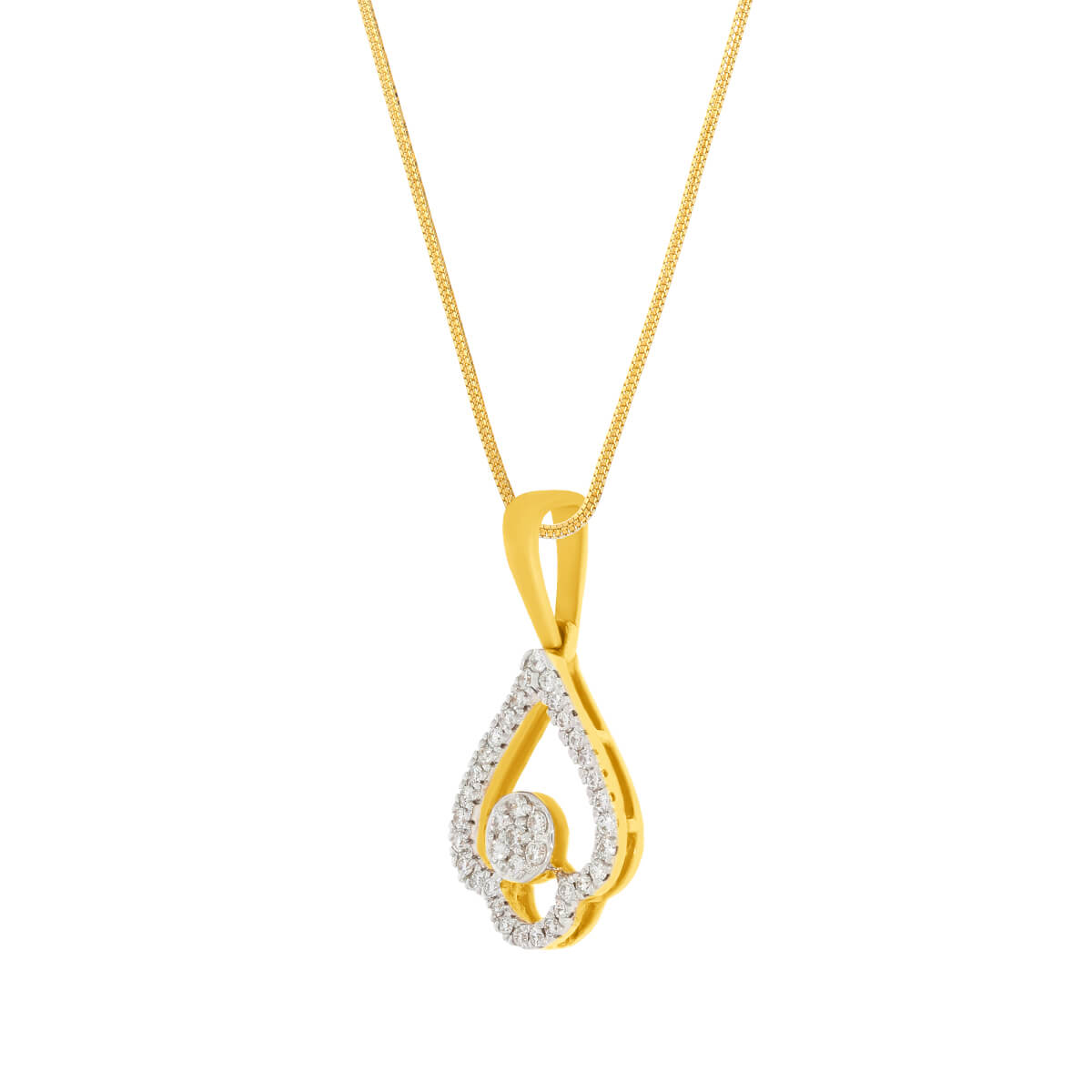 Sparkling Bloom Diamond Pendant