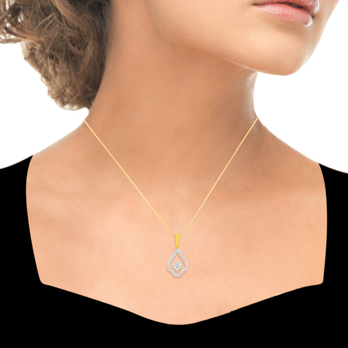 Sparkling Bloom Diamond Pendant