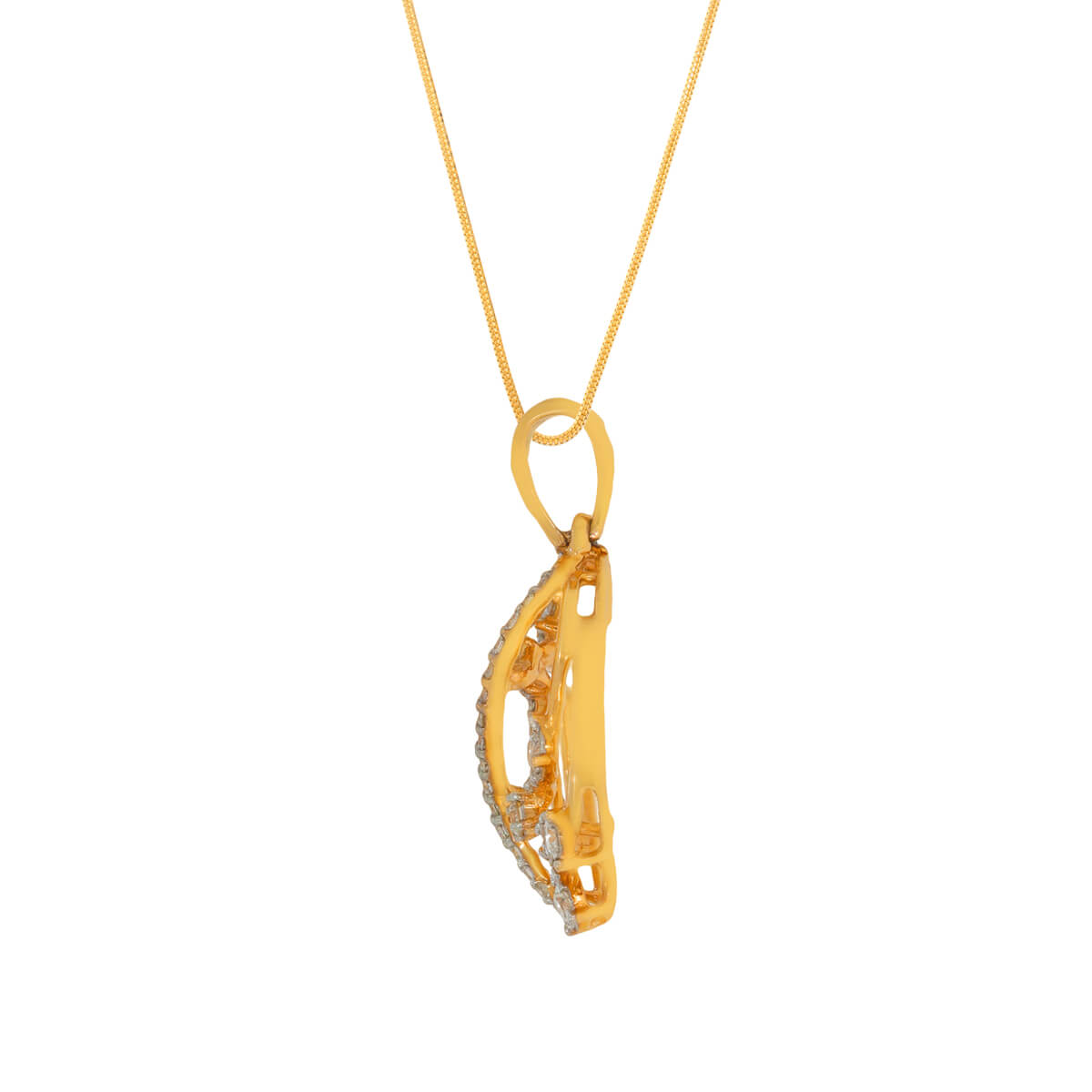 Stunning Petal Harmony Diamond Rose Gold Pendant