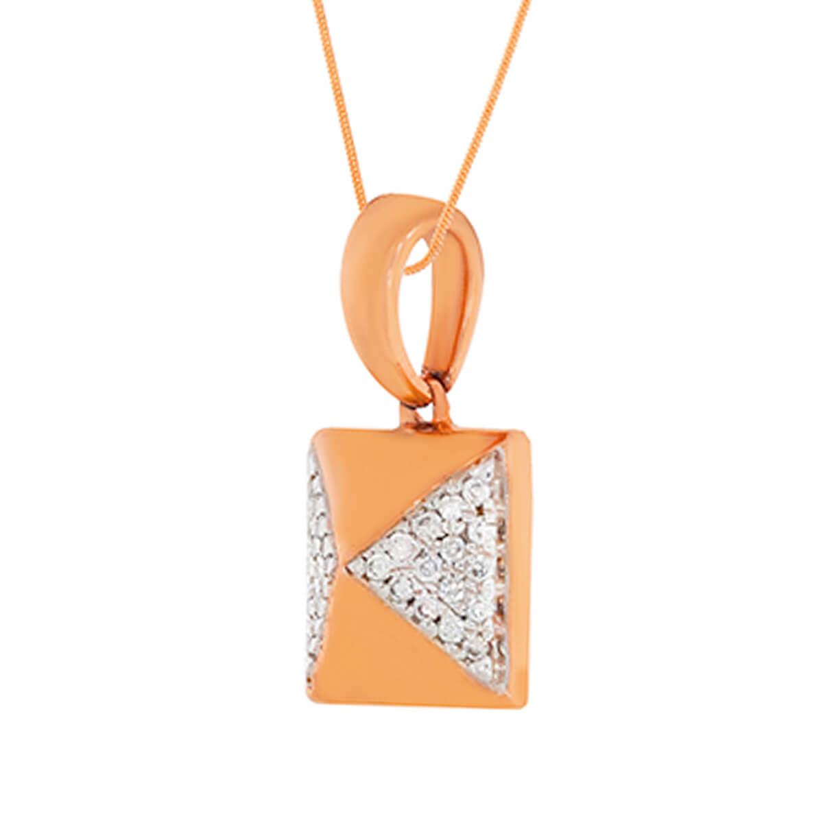 Bold Shiny Diamond Pendant Set