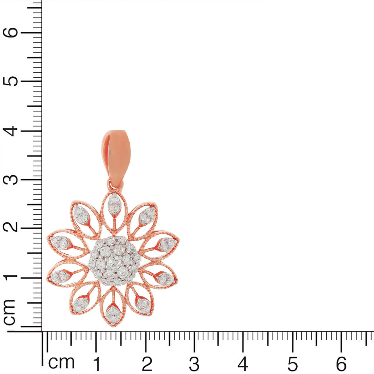 Glorious Flora Diamond Rose Gold Pendant