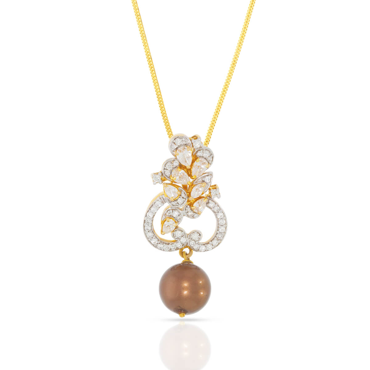 Enigmatic Flora Shine Diamond Pendant