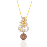 Enigmatic Flora Shine Diamond Pendant
